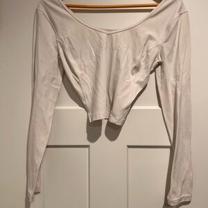 Lululemon Athletica white Long Sleeve Top